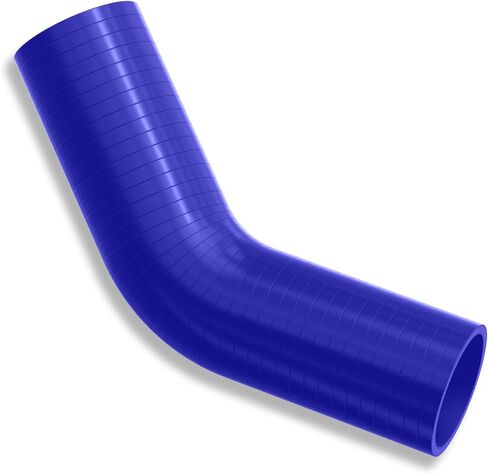 Endure 45 Degree Elbow Coupler Silicone Hose 4-Ply, 2.5-Inch(63mm), Couplers for High Performance Vehicles, Intake Piping, Length(102mm), Thickness (5mm), Automotive Silicone Hose - Black in Kuwait