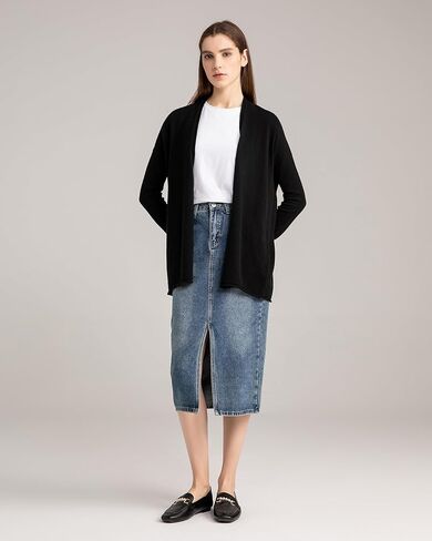 State Cashmere Lightweight Mid-Thigh Cashmere Cardigan 100% Pure Cashmere Sweater Cashmere Wraps for Women in Saudi Arabia