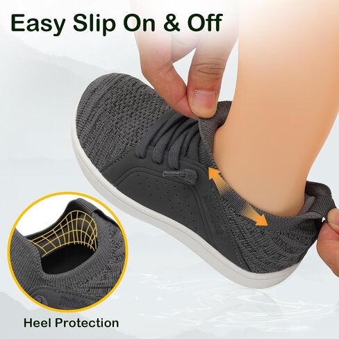 relxfeet Toddler Shoes Boys Girls Wide Barefoot Slip On Walking Tennis Sneakers in Saudi Arabia