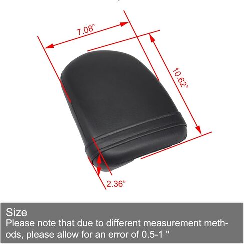 Black Rear Seat Kit for Rebel CMX300 CMX500 (2017-2025) - Thick Comfort Passenger Seat, Premium Synthetic Leather, Easy Install - Motorcycle Accessories for Rebel 500 & 300 in Saudi Arabia