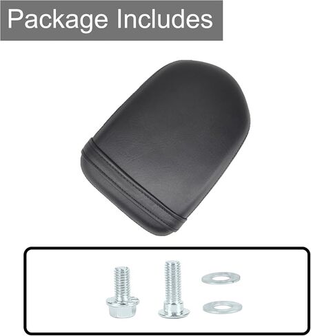 Black Rear Seat Kit for Rebel CMX300 CMX500 (2017-2025) - Thick Comfort Passenger Seat, Premium Synthetic Leather, Easy Install - Motorcycle Accessories for Rebel 500 & 300 in Saudi Arabia