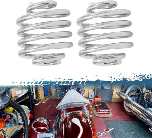 Motorcycle Solo Seat Springs 2 Inch Barrel Coiled Black Springs Fit for Harley Sportster Softail Bobber Chopper in Saudi Arabia