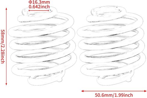 Motorcycle Solo Seat Springs 2 Inch Barrel Coiled Black Springs Fit for Harley Sportster Softail Bobber Chopper in Saudi Arabia