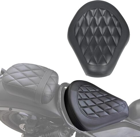 Black Rear Seat Kit for Rebel CMX300 CMX500 (2017-2025) - Thick Comfort Passenger Seat, Premium Synthetic Leather, Easy Install - Motorcycle Accessories for Rebel 500 & 300 in Saudi Arabia