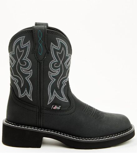Justin Gypsy Kay 8" Cowboy Boots for Women - Premium Full-Grain Leather Women’s Cowgirl Boots with Removable Orthotic Footbed, Slip-Resistant Rubber Outsole in Saudi Arabia