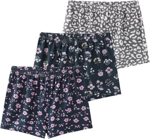 Ventelan 3 Pack Womens Ultra-Soft Pajama shorts قابلة للتعديل سائل نوم (متوفر بحجم زائد) S-XXL in Kuwait