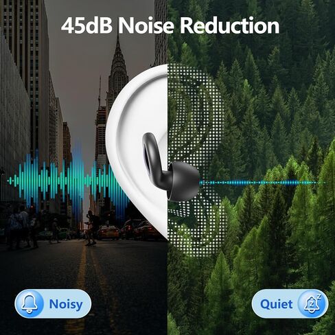 Ear Plugs for Sleeping 45db Noise Cancelling Earplugs Noise Reduction Silicone Reusable Earplug for Snoring Focus Concert Hearing Protection Ear Plug with Case and 6 Eartips (Black) in Kuwait