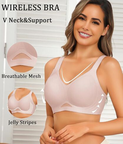 Avidlove Wireless Bras for Women Bras No Underwire Seamless Push Up Bralette Full Coverage Comfort Bra Everyday Bra in Saudi Arabia