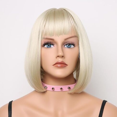 HZMAN Fashion Women Men Cool Punk Goth Metal Spike Studded Link Leather Collar Choker Necklace in Kuwait