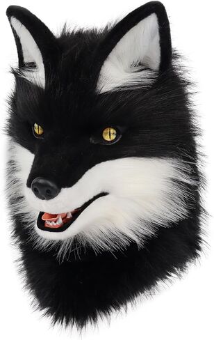 Animal Wolf Mask Cosplay Costume Accessories Furry Faux Fur Dog Fox Comple in Kuwait