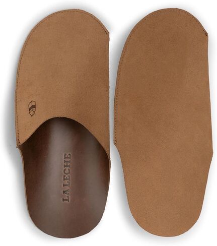 La Leche, Minimalist Slippers for Men, Shoes for Home, Indoor-friendly Slippers, Full Grain Leather, Handmade in Saudi Arabia
