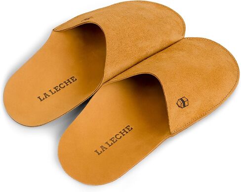 La Leche, Minimalist Slippers for Men, Shoes for Home, Indoor-friendly Slippers, Full Grain Leather, Handmade in Saudi Arabia