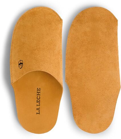 La Leche, Minimalist Slippers for Men, Shoes for Home, Indoor-friendly Slippers, Full Grain Leather, Handmade in Saudi Arabia