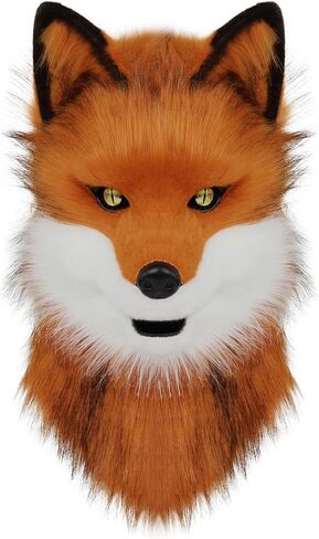 Animal Wolf Mask Cosplay Costume Accessories Furry Faux Fur Dog Fox Comple in Kuwait
