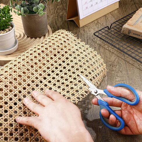 18 Inches Width Rattan Cane Webbing Roll Caning Material Weave Rattan Fabric Furniture for Caning Projects Pre Woven Open Mesh Cane for Cabinet Bed Chair Repair Caning Material DIY Supplies (1 Feet) in Kuwait