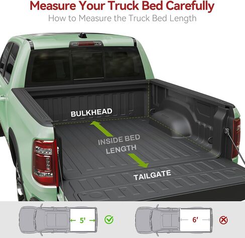 LEDKINGDOMUS Soft Tri-Fold Truck Bed Cover Fits for Toyota Tacoma 2024 2025 (Excl. Trail Edition) | 5' (60") Bed in Saudi Arabia
