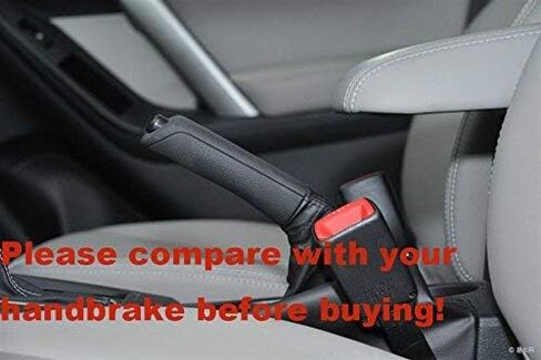 JI Loncky Black Genuine Leather Handbrake Cover for Subaru Forester 2009-2017 / Subaru XV Crosstrek 2013-2015 / Subaru Crosstrek 2016 2017 / Subaru Impreza2008-2017 /Outback/Legacy Accessories in Saudi Arabia