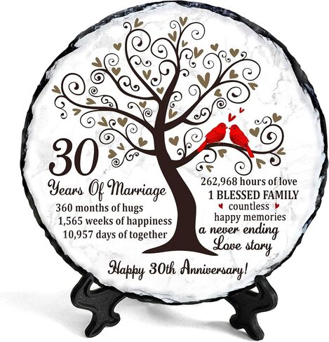 Golden Couple Slate Plate- 50th Wedding Gifts for Parents Couple - 50th Anniversary Unique Gift Ideas - 50th wedding Slate Plate in Saudi Arabia