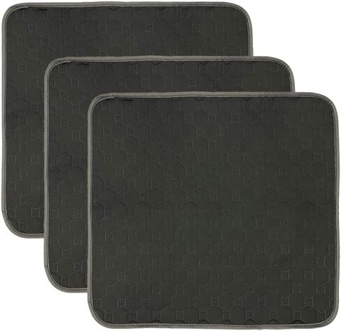 Ultra Absorbent Incontinence Chair Pads Waterproof Washable Seat Protector Pads for Wheelchair Sofa Armchair for Adults Senior 21x22in Black in Kuwait