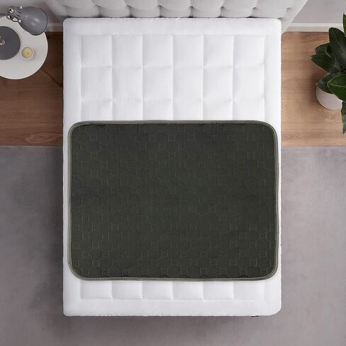 Ultra Absorbent Incontinence Chair Pads Waterproof Washable Seat Protector Pads for Wheelchair Sofa Armchair for Adults Senior 21x22in Black in Kuwait