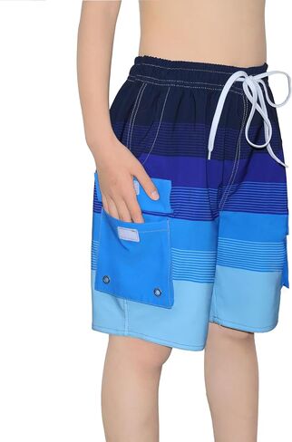 Boys Swim Trunks Compression Liner 9 Inch Board Shorts Quick Dry Bathing Suit with Boxer Brief Swimwear in Saudi Arabia