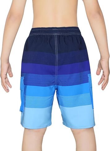 Boys Swim Trunks Compression Liner 9 Inch Board Shorts Quick Dry Bathing Suit with Boxer Brief Swimwear in Saudi Arabia