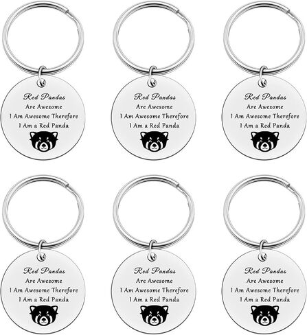 Xiahuyu Red Panda keychain pandas مجوهرات الباندا هدية حمراء عاشق عاشق للنساء الرجال الفتيات in Kuwait