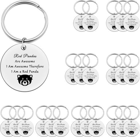 Xiahuyu Red Panda keychain pandas مجوهرات الباندا هدية حمراء عاشق عاشق للنساء الرجال الفتيات in Kuwait