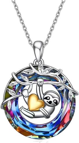 CJIAYUJEW Sloth Necklace for Women - Stylish Cute Animal Charm Pendant Necklace Jewelry in Kuwait