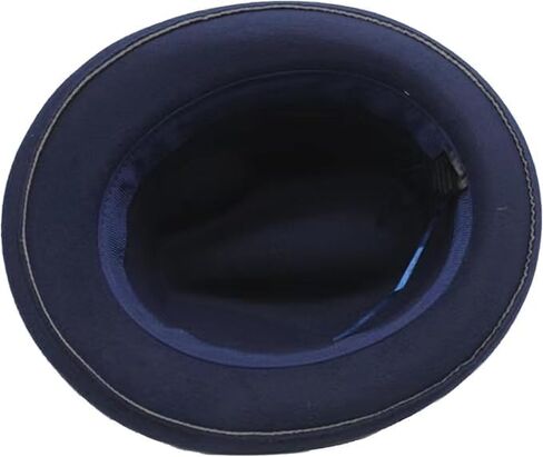 Fedora Hat for Men, Classic Short Brim Adjustable Panama Hat with Feather Winter Felt Jazz Cap in Saudi Arabia