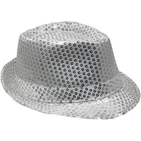 Fashionable Sequin Fedora Party Hat, Unisex Sparkling Accessory for Costumes, Parties, Events & Everyday Style