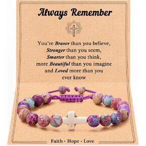 Tarsus Cross Bracelet for Teen Teenage Girls Gifts Trend Stuff, Christian Jewelry Birthday Confirmation Easter Communion Gifts