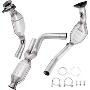 محول الحفاز متوافق مع 2009 2010 2010 2011 2012 2013 2014 Chevy & GMC Avalanche Silverado Silverudo Suburban Tahoe Sierra 1500 Yukon Yukon XL 1500 4.3L 4.8L 5.3L 6.0L ،