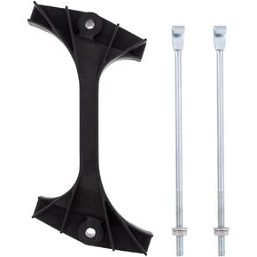United Pacific 110983 Battery Hold Down Bracket, Polymer, Original Design, Two Zinc-Plated J-Bolts with Flange Nuts, Fits 6-13/16" Battery, for 1978-1979 Ford Bronco & 1973-1979 Truck