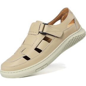 صندل Moodeng Men's Sandals السببيات الجلدية في الهواء الطلق صندل رياضة خفيفة الوزن الدعم الدعم للمشي متسكعون
