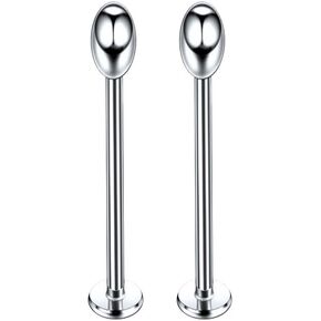 316L Surgical Steel Tongue Labret Cheek Dimple Face Ring Piercing Retainer 16 Gauge 14-19mm in Saudi Arabia