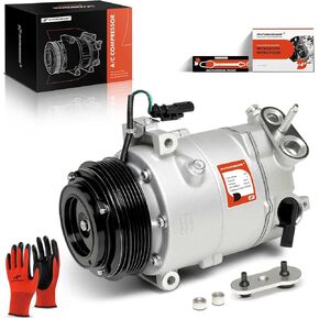 A-Premium Air Conditioner AC Compressor with Clutch Compatible with Chevrolet Malibu 2017-2022, Blazer 2019-2021 & GMC Acadia 2017-2021 & Buick Regal Sportback/Regal TourX 2018-2020 & Cadillac XT4