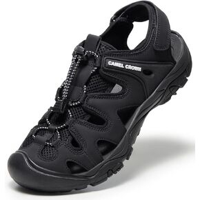 CAMEL CROWN Men's Comfortable Summer Sandals Breathable Beach Sandals Adjustable Outdoor Camping Walking Sandals Athletic Sport Sandals for Water Travel Hiking