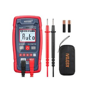 AstroAI Multimeter Tester 4000 Counts, Smart Measuring Mode, Auto-Ranging Digital Volt Meter, Fast Accurately Measures AC/DC Voltage, Resistance, Continuity, Supports a Non-Contact Voltage Function