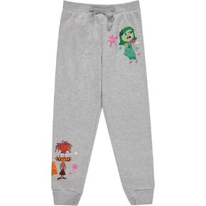 فيلم ديزني من الداخل Out Girls Jogger Sweatpants العواطف في الحركة ، وأحجام الفتيات الصغيرة والكبيرة 4-16