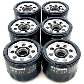 Qty (6) OEM Oil Filter Compatible with Kawasaki 49065-0721 Replaces 49065-7007