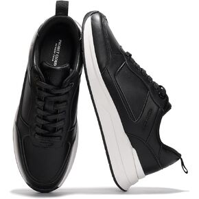 Project Cloud Sneakers for Men Shoes - Memory Foam Insole Non-Slip Casual Shoes for Men Footwear - Lightweight Vegan Leather Fashion Sneakers (Kurt)