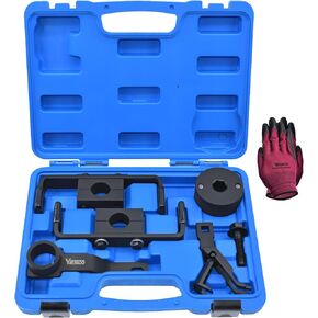Engine Timing Tool Kit Compatible with Ford 4.6L 5.4L 6.8L 2-Valve and 4-Valve Engine with Valve Spring Compressor Tool, Camshaft Holding Tool, Crankshaft/Camshaft Positioning Tool