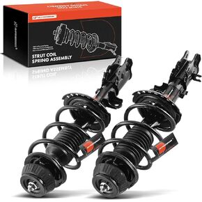A-Premium Front Pair (2) Complete Strut & Coil Spring Assembly Compatible with Hyundai Accent 2012 2013 2014 2015 2016 2017, Driver and Passenger Side