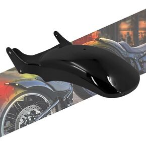 Motorcycle Rear Fender with LED Lights Turn Signal Brake Running Light Fit For Harley Softail Breakout and Rocker FXBR FXBRS 2008-2017