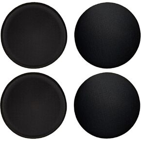 2 Pairs Round Bra Inserts Pads Bra Pads Inserts Removable and Washable Bra Liners Sports Yoga Bra Pad for Women Bikinis Top Swimsuit Sport Bra(Black)