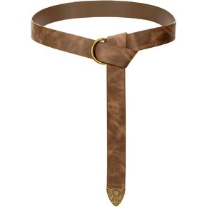 Suosdey Leather Leather Belt Belt Renaissance Pirate Viking Halloween Excaptory Belt Women Men