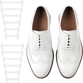 No Tie Elastic Shoe Laces for Men Silicone Shoelaces Anchor Tieless Dress Shoe for Adult