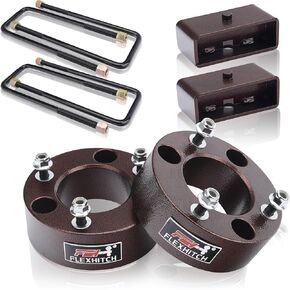 3 "Front + 2" مجموعة رفع التسوية الكاملة الخلفية متوافقة مع 2007-2024 Silverado 1500 Sierra 1500 2WD/4WD ، 3 "+2" فواصل التعليق