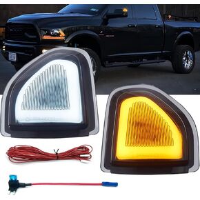 LED RAM 2500 SIDE TOR TOW MIRROR MIRCE TRAND LIGHT LIGH